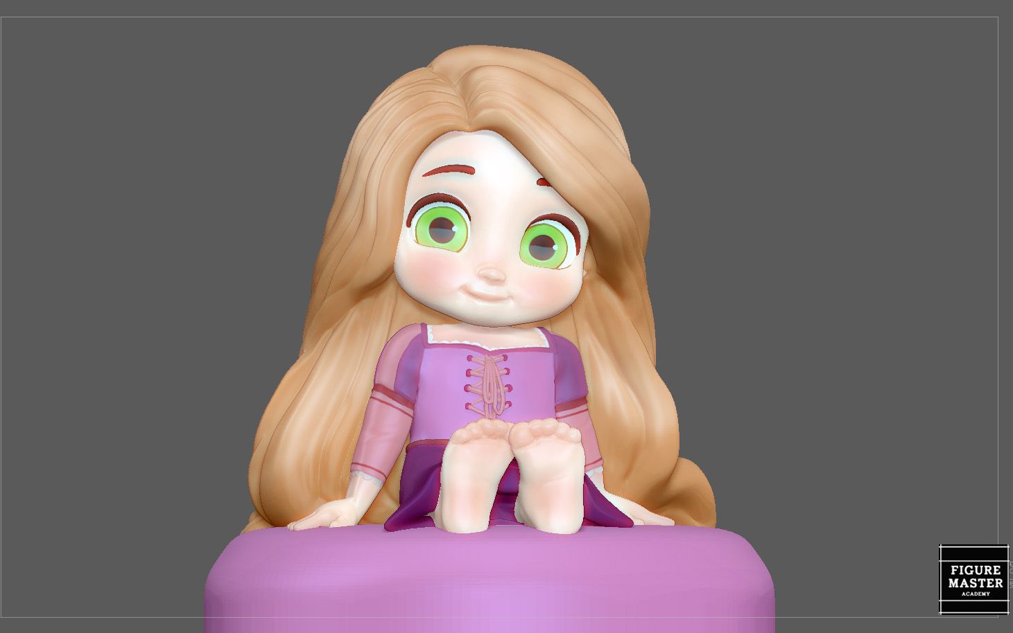 Telecharger Fichier Rapunzel Bebe Princesse Personnage Disney Mignon Modele D Impression 3d Modele A Imprimer En 3d Cults