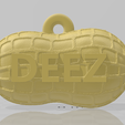 deez-nuts-with-hook-2.png Deez Nuts Funny Christmas Ornament 3D Modell mit Haken hängen