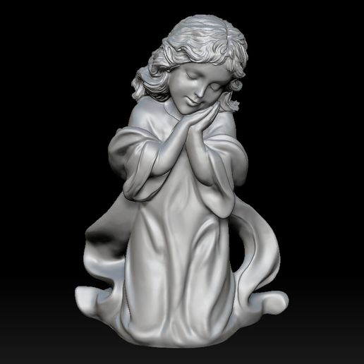 STL file Baby Angel kneeling Statue 3D Printed Model 👶 (OBJ)・3D ...