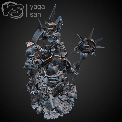 21.png STL file Faceless Cyber Chaos Sorcerer・3D printable model to download, yagasan