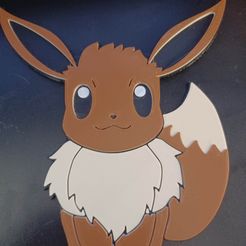 eevee.jpg STL file Eevee Wall Art・3D printing idea to download