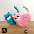 Pic-7.png COEUR TRICOTÉ CHATON / FICHIER COULEUR ET MULTI PARTIES