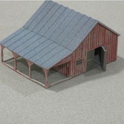 9c986736d735347b4a0d87eb27fd85de_preview_featured.jpg Free STL file HO Scale Small Barn and Accessories・3D printing design to download