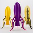 space.jpg Free STL file Sci-fi Retro Rocket Solid Variant・3D printable design to download
