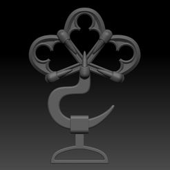 HC_01.jpg Archivo STL Hebilla Chaqueta Ghost Nameless Ghouls・Diseño de impresora 3D para descargar