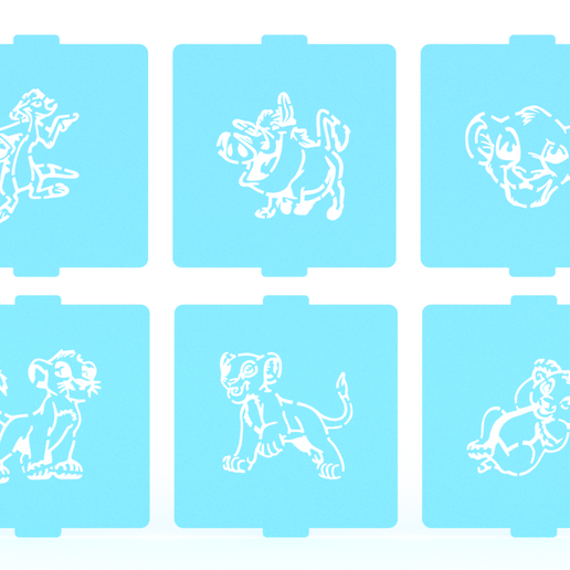 lion king stencil printable