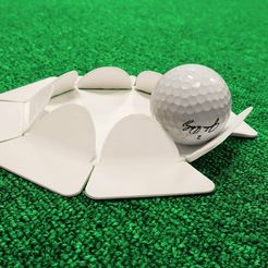 2022-12-13-10.53.40.jpg Free STL file Print in Place Practice Putter Golf Cup・3D print model to download
