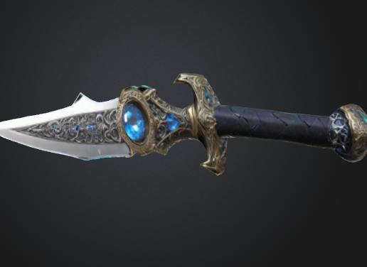 STL file Fantasy Dagger 3D Model 🗡️ ・3D printing template to download・Cults