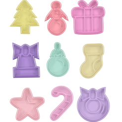 Christmas-Kit-9-Cookie-Cutter-v2.png Kit Navideño de 9 Cortadores de Galletas