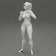 Girl-0012.jpg 穿着比基尼摆出自信姿势的女性 3D 打印模型