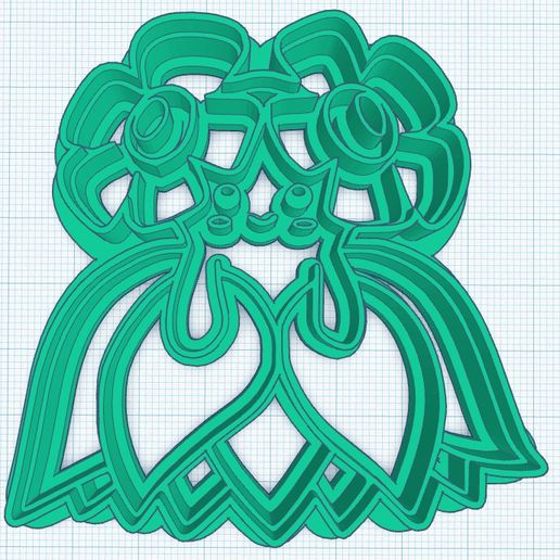 Bellossom Cookie Cutter 3D model
