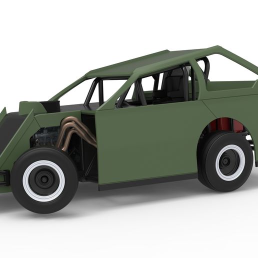 Mod Lite Race car while turning Version 2 (1:25 Scale)