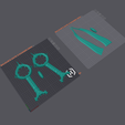PrintPlate.png Baldurs Gate 3 Bloodthirst кинжал Орина - 3d печать модели