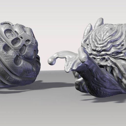snails_good-and-evil-1.jpg Archivo 3D Snail Maker - Modelo de impresión 3D de caracol de fantasía intercambiable・Diseño de impresora 3D para descargar, Ramgis_TV