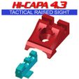 A-Hi-Capa-Sight-43-New-Again-Raised-Tactical-Sight-Model-C-02.jpg AIRSOFT SEULEMENT TOKYO MARUI TM CLONES COMPATIBLE 2011 HI CAPA 4.3 SIGHT RAISED TACTICAL REAR FIBER OPTIC SIGHT READY