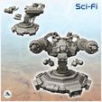 3.jpg Firing turret with double guns and rockets (1) - Future Sci-Fi SF Infinity Terrain Tabletop Scifi