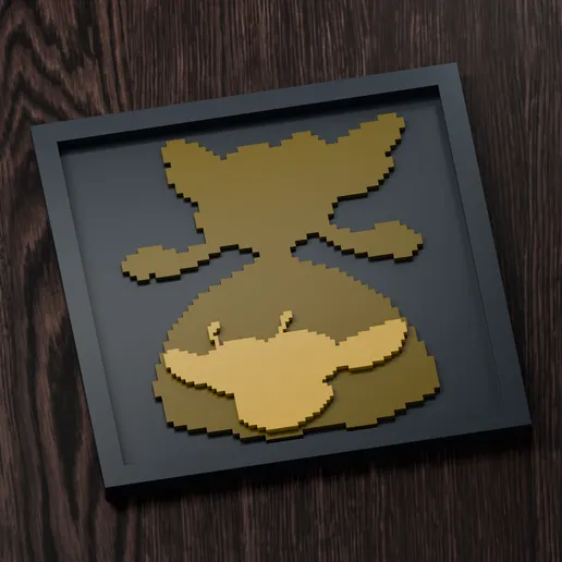Vespiquen Line - Pokemon Silhouette Frame | Gen 5 sprite style | STL