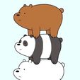 WBB.jpg We Bare Bears クッキー／フォンダン・カッター（マーカー付き