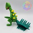 sceptile_2_wm2.jpg Sceptile - Flexi Articulated Pokémon (print in place, no supports)