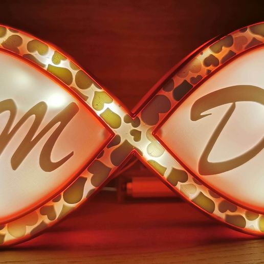 Infinite Letter Heart - 3D model önizlemesi