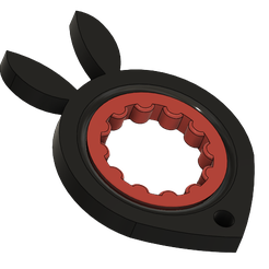 Bez_tytułu-removebg-preview-1.png STL file Bunny Keychain Tiktok Spinner No Bearing・Template to download and 3D print, Buszito3d