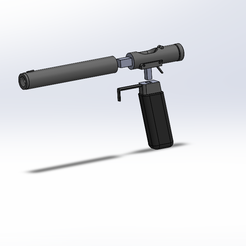 Welrod-190-1.png STL file Welrod 1942 in 3 parts・3D printer design to download