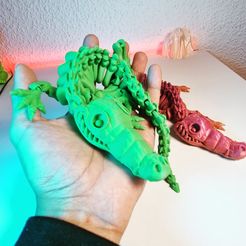 CUTE FLEXI PRINT-IN-PLACE CROCODILE