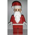 Lego_Minifig_-_Santa_Clause_1.jpg Free STL file Jumbo Christmas - Santa Claus・3D printer model to download