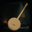 Front.png Banjo Minature STL File