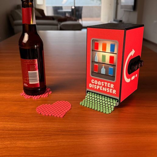 🔪 COASTER DISPENSER | For TULLE COASTERS・ 3D File for 3D printing・Cults