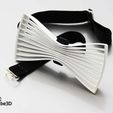 BOWTIE_WHITE_THINGIVERSE.jpg Pajarita 01 - plana