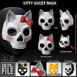 KITTY-GHOST-MW3-MASK-STL-CALL-OF-DUTY-COD-MW2-WARZONE-SIMON-RILEY-TASK-FORCE-3D-PRINT-FILE.jpg Kitty Ghost - Skull Cat Mask Cosplay - STL model 3D print file