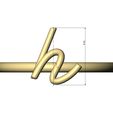 H-lower-case-wire-3d-letter-ring-size7-07.jpg H letter initial 3d lowercase wire stacker ring