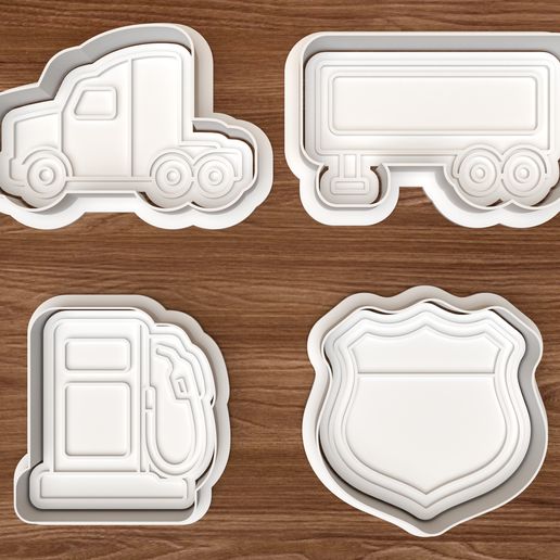 Long Haul Trucking Cookie Cutter Set
