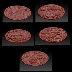 75 ovals.jpg Download file Realm of Pleasure 75mm Oval Bases • 3D printable template, Xarplo