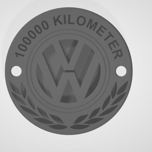 Screenshot-2021-03-17-150120.png Télécharger fichier STL Emblème VW 100000km • Plan pour impression 3D, kasperdaems