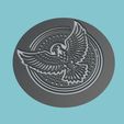 a_160.jpg Hawk Medallion CNC Hawk 3d CNC Model