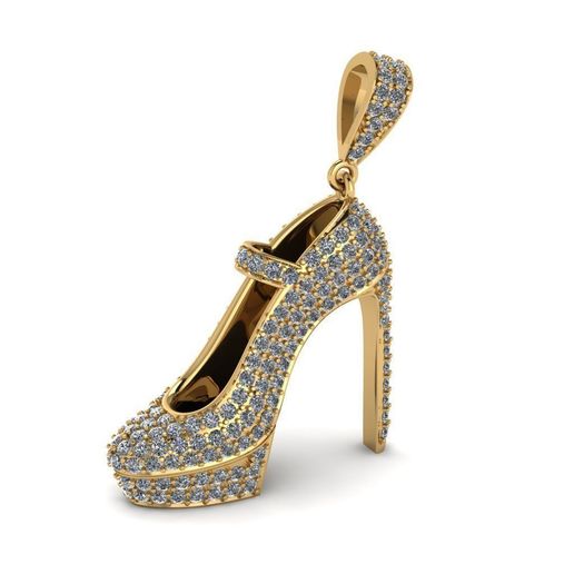 High Heal Shoe Pendant 3D model
