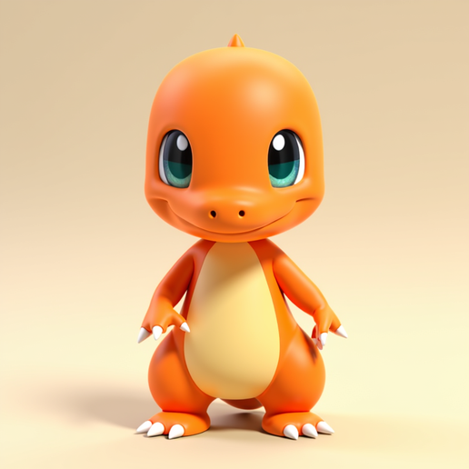 charmander keychain and toy 3D model