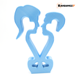1b.png 3D file Man & Man - Valentine's Day Statue・3D print object to download