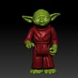 ScreenShot532.jpg Star Wars .stl Master Yoda .3D action figure .OBJ Kenner style.