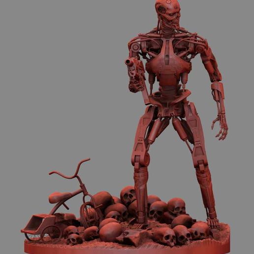 Снимок-59.jpg Terminator T-800 Endoskeleton Rekvizit T2 V2 High Detal