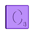Dual_Shell_C.STL Fichier STL gratuit Pièces et support SCRABBBLE・Modèle imprimable en 3D à télécharger