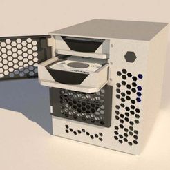 Archivo STL gratis Caja NAS Mini ITX con bandeja para discos duros  intercambiables en caliente 💻・Plan de impresión en 3D para descargar・Cults