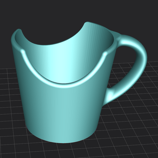 Paper Cup Holder  Easy Grip 3D Printed Mug