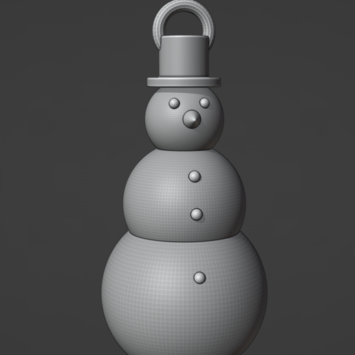 Snowman Ornament 3D model