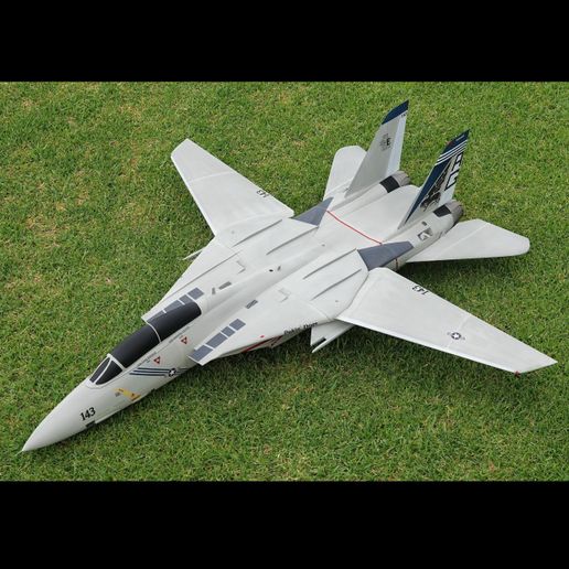 F-14-On-ground.jpg F-14 RC Aircraft (Twin 50mm Fan, 1050mm span)