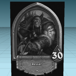 Snímek-obrazovky-11.png Файл STL Литофановая карта! Rexxar HS・3D-печатная модель для загрузки