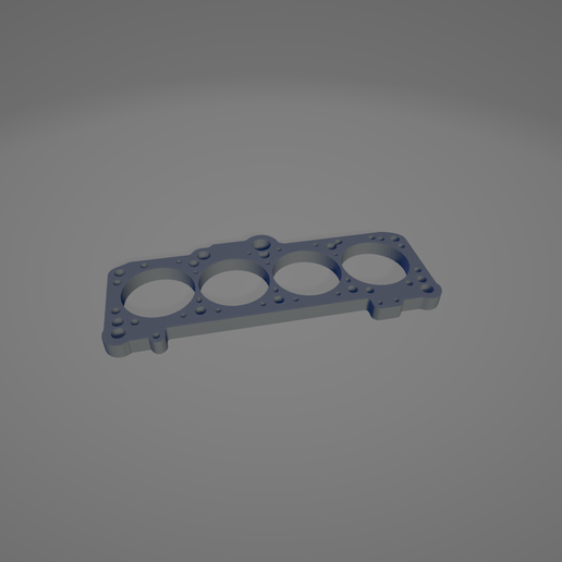 🚗 2.0 ABT Audi 80 - Cylinder head gasket as key fob 🔧 3D model