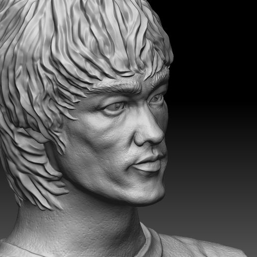 Download STL file Bruce Lee.Bust. • 3D printing model • Cults